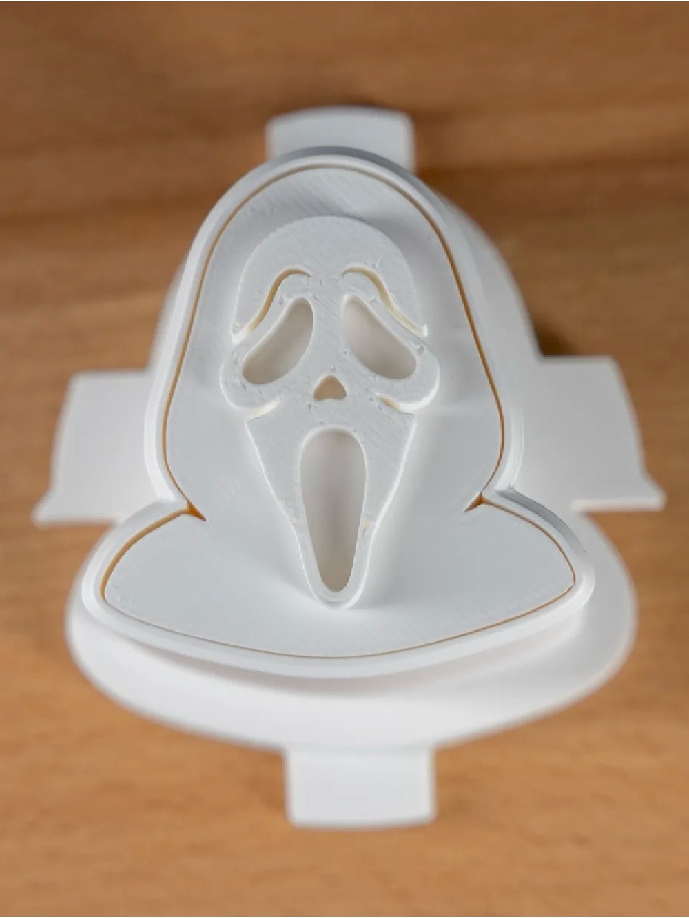 White Ghost Face Cookie Cutter for Halloween - Brand Unspecified